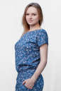 Блуза синего с розовым цвета 2374.84d36 No1|интернет-магазин vvlen.com