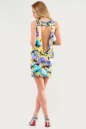 Летнее платье футляр желтого с фиолетовым цвета .1338.33 No3|интернет-магазин vvlen.com