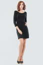 Коктейльное платье футляр черного цвета 1667.1 No1|интернет-магазин vvlen.com