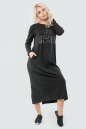 Платье  мешок  черного цвета 034 No1|интернет-магазин vvlen.com