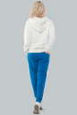 Домашний костюм молочного с синим цвета 041 No3|интернет-магазин vvlen.com