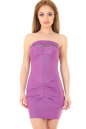 Коктейльное платье с открытой спиной фрезового цвета 892.6|интернет-магазин vvlen.com