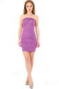 Коктейльное платье с открытой спиной фрезового цвета 892.6 No1|интернет-магазин vvlen.com