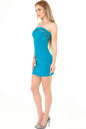 Коктейльное платье с открытой спиной морской волны цвета 892.6 No1|интернет-магазин vvlen.com