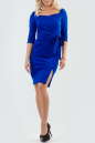 Коктейльное платье футляр электрика цвета 2582.47 No0|интернет-магазин vvlen.com