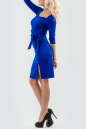 Коктейльное платье футляр электрика цвета 2582.47 No1|интернет-магазин vvlen.com