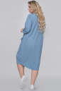 Платье  мешок серо-голубого цвета 2910.101  No2|интернет-магазин vvlen.com