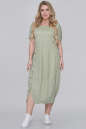 Летнее платье  мешок полоска оливковая цвета 2674-1.101 No1|интернет-магазин vvlen.com