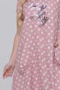 Летнее платье трапеция фрезового цвета 2911.130 No1|интернет-магазин vvlen.com