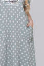 Летнее платье трапеция мятного цвета 2911.130 No1|интернет-магазин vvlen.com