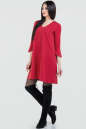 Повседневное платье трапеция красного цвета 2666.47 No1|интернет-магазин vvlen.com