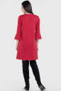 Повседневное платье трапеция красного цвета 2666.47 No2|интернет-магазин vvlen.com