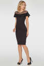Коктейльное платье футляр черного цвета 2751.47 No0|интернет-магазин vvlen.com