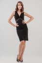 Коктейльное платье футляр черного цвета 1251.2 No0|интернет-магазин vvlen.com