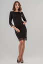 Коктейльное платье футляр черного цвета 2633.47 No1|интернет-магазин vvlen.com