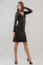 Коктейльное платье футляр черного цвета 1942.47 No3|интернет-магазин vvlen.com
