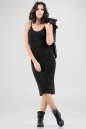 Повседневное платье-комбинация черного цвета 2647.98 No1|интернет-магазин vvlen.com
