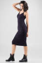 Повседневное платье-комбинация темно-синего цвета 2647.98 No2|интернет-магазин vvlen.com
