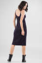 Повседневное платье-комбинация темно-синего цвета 2647.98 No3|интернет-магазин vvlen.com