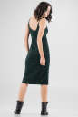 Повседневное платье-комбинация темно-зеленого цвета 2647.98 No3|интернет-магазин vvlen.com