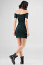 Повседневное платье с открытыми плечами темно-зеленого цвета 2646.98 No4|интернет-магазин vvlen.com
