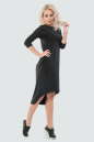 Платье балахон  черного цвета 022 No1|интернет-магазин vvlen.com