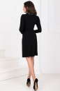 Повседневное платье с расклешённой юбкой черного цвета 988.1 No2|интернет-магазин vvlen.com