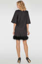 Платье трапеция черного цвета 406.56  No2|интернет-магазин vvlen.com