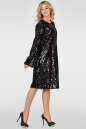 Коктейльное платье трапеция черного цвета 270.10 No1|интернет-магазин vvlen.com