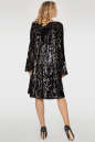 Коктейльное платье трапеция черного цвета 270.10 No2|интернет-магазин vvlen.com