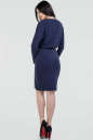 Офисное платье футляр синего цвета 2657.17 No2|интернет-магазин vvlen.com