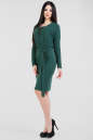 Коктейльное платье футляр зеленого цвета 2657.17 No1|интернет-магазин vvlen.com