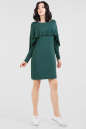 Повседневное платье балахон зеленого цвета 2658.17 No0|интернет-магазин vvlen.com