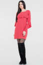 Повседневное платье  мешок кораллового цвета 2658.65 No0|интернет-магазин vvlen.com