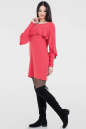 Повседневное платье  мешок кораллового цвета 2658.65 No1|интернет-магазин vvlen.com
