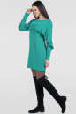 Повседневное платье балахон мятного цвета 2658.65 No1|интернет-магазин vvlen.com