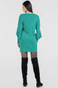 Повседневное платье балахон мятного цвета 2658.65 No2|интернет-магазин vvlen.com