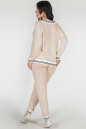 Женский костюм большего размера розовый цвета 383-1 No2|интернет-магазин vvlen.com