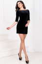 Коктейльное платье с открытой спиной черного цвета 1003.26 No0|интернет-магазин vvlen.com