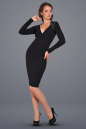 Коктейльное платье футляр черного цвета 406.47 No0|интернет-магазин vvlen.com
