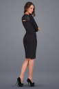 Коктейльное платье футляр черного цвета 406.47 No1|интернет-магазин vvlen.com