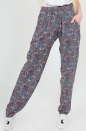 Брюки женские серого с бирюзой цвета 2371.84|интернет-магазин vvlen.com