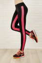 Лосины для фитнеса черного с розовым цвета 2310-1.67 No1|интернет-магазин vvlen.com