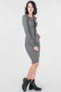 Повседневное платье футляр темно-серого цвета 2654.31 No1|интернет-магазин vvlen.com