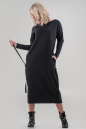 Повседневное платье  мешок черного цвета 2640.79 No1|интернет-магазин vvlen.com