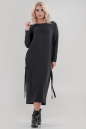 Повседневное платье  мешок черного цвета 2640.79 No2|интернет-магазин vvlen.com