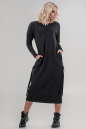 Повседневное платье  мешок черного цвета 2640.79 No3|интернет-магазин vvlen.com