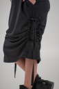 Повседневное платье  мешок черного цвета 2640.79 No8|интернет-магазин vvlen.com