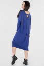 Платье оверсайз василькового цвета 2665.17 No3|интернет-магазин vvlen.com