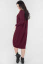 Платье оверсайз бордового цвета 2665.17 No2|интернет-магазин vvlen.com